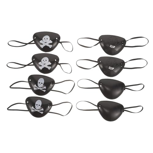 FIXOSHEE 8 Stück Piraten-augenbinde Halloween Decors Augenklappen Für Cosplay -kostümprop Augenklappe Halloween-augendekor Einzelne Augenflächen Single Eye Patch Plastik FIXOSHEE 8 Stück Piraten-augenbinde Halloween Decors Augenklappen Für Cosplay -kostümprop Augenklappe Halloween-augendekor Einzelne Augenflächen Single Eye Patch Plastik von FIXOSHEE