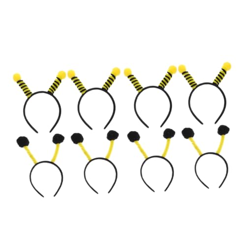 FIXOSHEE 8 Stück Teiliges Bienen Haarreif mit Insekten Fühler Design Bequeme Leichtes Party Haar Accessoire für Damen und Mädchen für Karneval Mottopartys und Cosplay Anlässe von FIXOSHEE