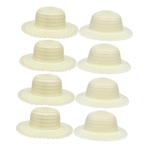 FIXOSHEE 8 Stück Teiliges DIY Strohhut Weiße Bastelstrohhüte mit Glatter Oberfläche zum Bemalen Kreative Handwerksmaterialien für Mädchen und Jungen für Geburtstagsfeiern Schul und FIXOSHEE 8 Stück Teiliges DIY Strohhut Weiße Bastelstrohhüte mit Glatter Oberfläche zum Bemalen Kreative Handwerksmaterialien für Mädchen und Jungen für Geburtstagsfeiern Schul und von FIXOSHEE