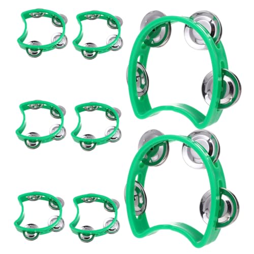 FIXOSHEE 8 Stück Teiliges Grün aus Dickem Kunststoff mit Schellen pro Ring Ergonomisch und Sicher Klarer Klang für Musikalische Früherziehung und Familienaktivitäten FIXOSHEE 8 Stück Teiliges Grün aus Dickem Kunststoff mit Schellen pro Ring Ergonomisch und Sicher Klarer Klang für Musikalische Früherziehung und Familienaktivitäten von FIXOSHEE