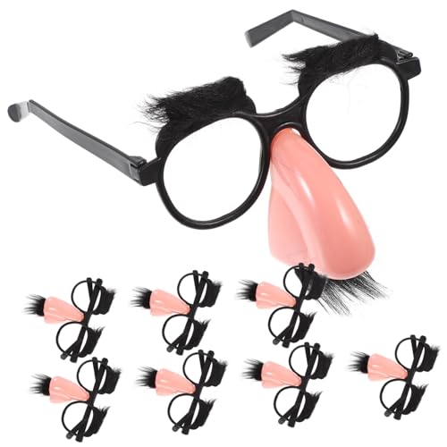FIXOSHEE 8 Stück Teiliges Kostümset mit Lustiger Brille Großer Plastiknase und Schwarzem Bart Kreative Verkleidungsbrille für Halloween Karneval Party und Bühnenauftritte FIXOSHEE 8 Stück Teiliges Kostümset mit Lustiger Brille Großer Plastiknase und Schwarzem Bart Kreative Verkleidungsbrille für Halloween Karneval Party und Bühnenauftritte von FIXOSHEE