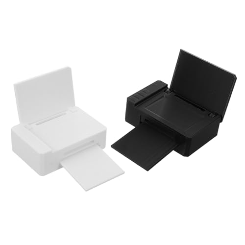 FIXOSHEE 8 Stück Teiliges Miniatur Drucker Kunststoff Modell Kleine Schreibtischgeräte Für Puppenhaus Zubehör Kreatives Rollenspiel von FIXOSHEE