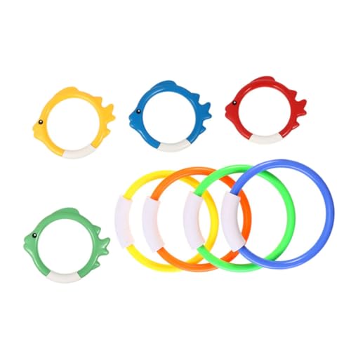 FIXOSHEE 8 Stück Teiliges Tauchringe Bunte Unterwasser Spielzeuge aus Robustem Fördert Schwimm Tauchfähigkeiten für Sommer Wasserspaß Geeignet für Pool Zufällige Farbe Zufällige Farbe FIXOSHEE 8 Stück Teiliges Tauchringe Bunte Unterwasser Spielzeuge aus Robustem Fördert Schwimm Tauchfähigkeiten für Sommer Wasserspaß Geeignet für Pool Zufällige Farbe Zufällige Farbe von FIXOSHEE