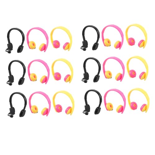 FIXOSHEE 80 Stück Teiliges Miniatur Puppen Headset aus Modische Kopfhörer Dekoration für Puppen Vielseitige Mikro Landschafts Requisiten Langlebig und Realistisch für Puppenfotografie von FIXOSHEE