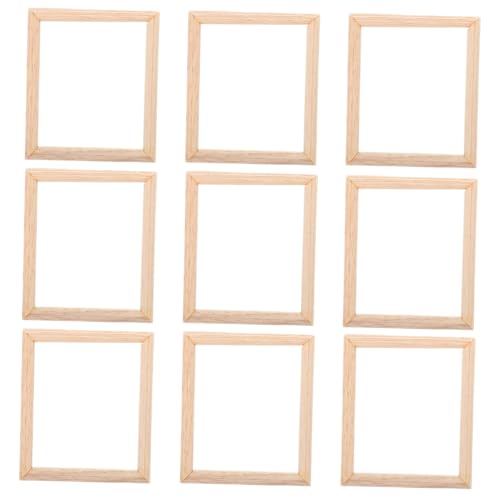 FIXOSHEE 9 Stück Maßstab Nachhaltig Holzrahmen für Puppenhaus DIY Dekoration Sammler Zubehör Umweltfreundlich FIXOSHEE 9 Stück Maßstab Nachhaltig Holzrahmen für Puppenhaus DIY Dekoration Sammler Zubehör Umweltfreundlich von FIXOSHEE