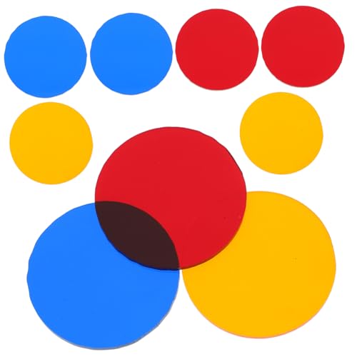 FIXOSHEE 9Stücke Teiliges Farbfilterplatten Transparente Lichtfilter für Optische Experimente Schule Vielseitig Einsetzbar für Kognitive Farblernerfahrung Kratzfest Langlebig FIXOSHEE 9Stücke Teiliges Farbfilterplatten Transparente Lichtfilter für Optische Experimente Schule Vielseitig Einsetzbar für Kognitive Farblernerfahrung Kratzfest Langlebig von FIXOSHEE