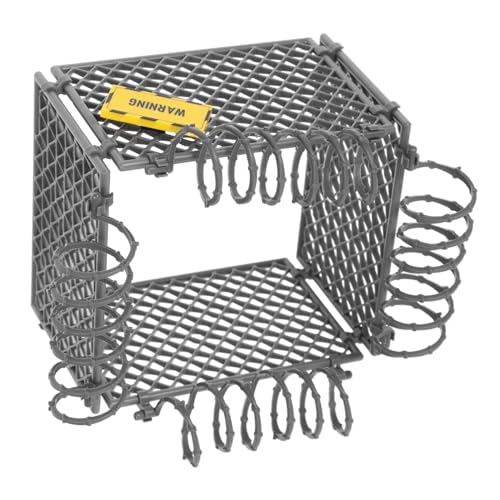 FIXOSHEE Abs Kunststoff Schutzzaun Bausatz für Bauernhof und Militärische Szenerien Einfach zu Montieren Robustes DIY Zaun Zubehör für Erwachsene Vielseitig für Spiel und Dekoration von FIXOSHEE