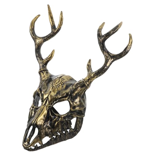 FIXOSHEE Atmungsaktive Halloween Hirschgeweih Maske für Erwachsene Abnehmbare Tiermaskerade für Party Cosplay Vielseitig Einsetzbar Gruseliges Kostümzubehör Auffällige Gesichtsbedeckung FIXOSHEE Atmungsaktive Halloween Hirschgeweih Maske für Erwachsene Abnehmbare Tiermaskerade für Party Cosplay Vielseitig Einsetzbar Gruseliges Kostümzubehör Auffällige Gesichtsbedeckung von FIXOSHEE