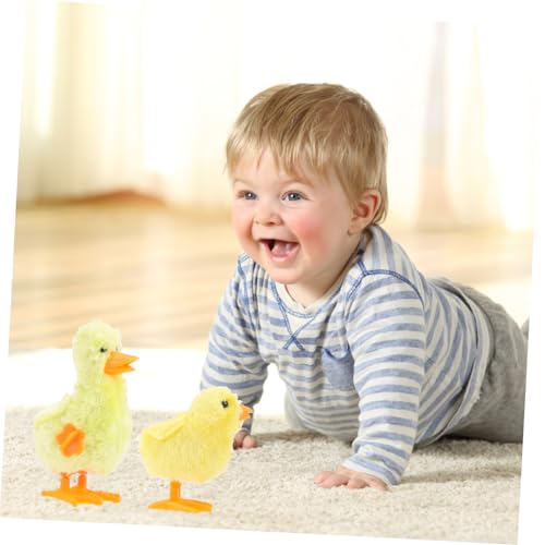 FIXOSHEE Aufziehspielzeug Huhn und Ente Kunststoff mechanisch Bunte Farben Langlebig Ostern Dekoration für Jungen Mädchen Zufällige Farbe Zufällige Farbe von FIXOSHEE