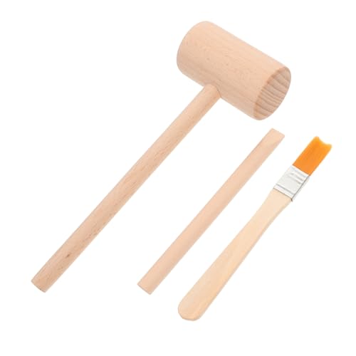 FIXOSHEE Ausgrabungswerkzeug Set Holzhammer Meißel Pinsel Lernspielzeug Motorik Kreatives Stem für Junge von FIXOSHEE