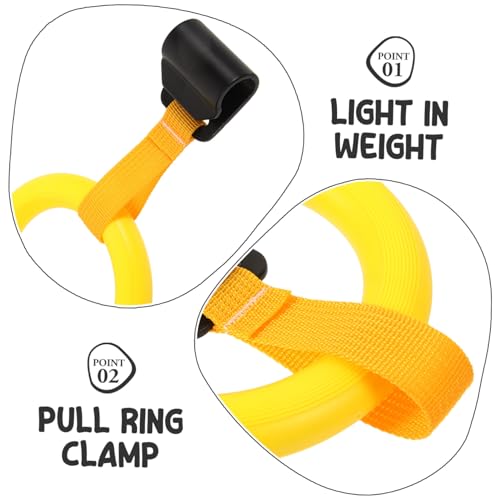 FIXOSHEE Babybett Lernring Gelb Nicht Verstellbar Stand up Pull Ring Krabbler Trainingshilfe für Sicheres Stehen und Gehen Übungsspielzeug für Kleinkinder von FIXOSHEE
