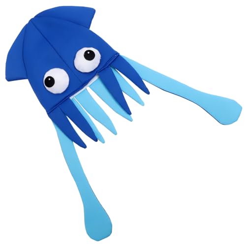 FIXOSHEE Cosplay Octopus Hut Cartoon Kostüm Hut Leicht Bequem Partydeko für Jungen Mädchen Fasching Karneval Requisit Spaßige Kopfbedeckung für Themenpartys und Zufällige Zufällige Farbe von FIXOSHEE