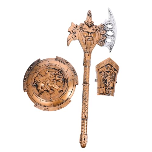 FIXOSHEE Cosplay Waffenset Antik Bronze Rollenspiel Zubehör für Jungen Leicht und Tragbar für Kostüm Party Halloween Verkleidung Bühne von FIXOSHEE