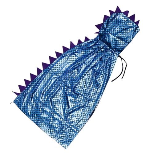 FIXOSHEE Dinosaurier Umhang Kostüm Halloween Umhang Cape für Mädchen Blau Bequemes Cosplay Zubehör für Karneval Bühnenauftritte und Mottopartys von FIXOSHEE