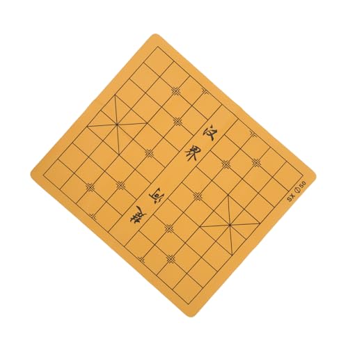 FIXOSHEE Doppelseitiges Schachbrett aus Leder und Faltbares Leichtes Spielbrett für Chinesisches Schach und Go Praktisches Zubehör für Erwachsene und Schüler Tragbares Zufällige Farbe von FIXOSHEE