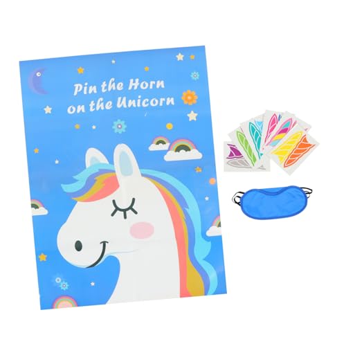FIXOSHEE Einhorn Partyspiel mit Weicher Augenbinde Kreatives Langlebiges Klebespielzeug für Kindergeburtstag Fördert Geschicklichkeit und Sorgt für Lustigen Spielspaß FIXOSHEE Einhorn Partyspiel mit Weicher Augenbinde Kreatives Langlebiges Klebespielzeug für Kindergeburtstag Fördert Geschicklichkeit und Sorgt für Lustigen Spielspaß von FIXOSHEE