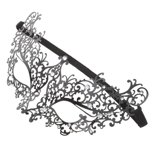 FIXOSHEE Eiserne Halbgesichts-masquerade-maske Halloween Party Damen Metall Maske Leicht Sicher Komfortabel Stilvoll für Karneval Kostüm von FIXOSHEE