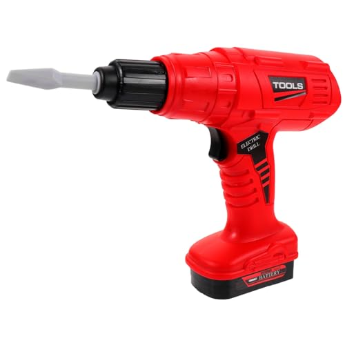 FIXOSHEE Elektrische Bohrmaschine für Rutschfestes Sicheres Reparaturspielzeug Fördert Hand Auge koordination und Geschicklichkeit Geeignet für Jungen und Mädchen Ab Jahren von FIXOSHEE