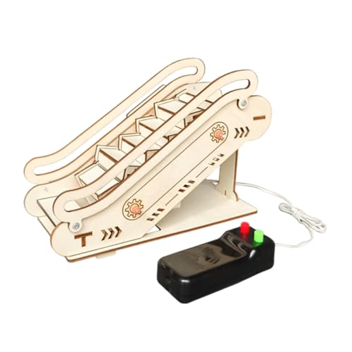 FIXOSHEE Elektrisches DIY Modell Kleine Mechanische Aufzug für Stem Experiment Wissenschaft Kreativset Holz Puzzle Kit für Junge Mädchen und Jungen von FIXOSHEE