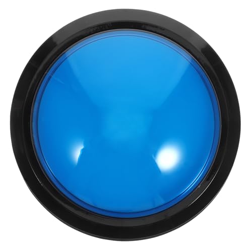 FIXOSHEE Elektronischer Game Answer Buzzer mit Großem Leuchtendem Knopf Sound und Lichtfunktion Responder ohne Batterie für Quizspiele und Wettbewerbe Blau Zufällige Farbe Zufällige Farbe von FIXOSHEE