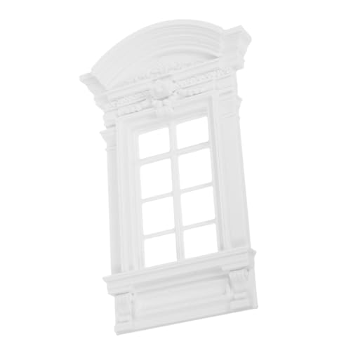 FIXOSHEE Europäisches Fenstermodell Puppenhaushandwerksfenster Dollhouse DIY Dollhouse - bauteile Miniaturzubehör Fenster Miniaturtür Und Fenster Weiß Plastik FIXOSHEE Europäisches Fenstermodell Puppenhaushandwerksfenster Dollhouse DIY Dollhouse - bauteile Miniaturzubehör Fenster Miniaturtür Und Fenster Weiß Plastik von FIXOSHEE