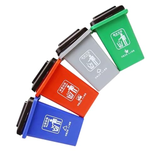 FIXOSHEE Farben Mini Müllfahrzeug aus Robustem Kunststoff Pädagogisches Abfallklassifizierungsspielzeug für Umweltbewusste Ab Jahren von FIXOSHEE