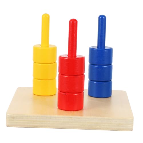 FIXOSHEE Farbenfrohes Lernspielzeug Stapelringe mit Farbzuordnung für Kleinkinder Pädagogisches Holzspielzeug mit Abgerundeten Kanten Feinmotorik und Kognitiver Entwicklung FIXOSHEE Farbenfrohes Lernspielzeug Stapelringe mit Farbzuordnung für Kleinkinder Pädagogisches Holzspielzeug mit Abgerundeten Kanten Feinmotorik und Kognitiver Entwicklung von FIXOSHEE