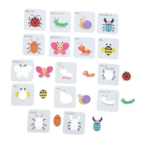FIXOSHEE Frühkindliches Lernspielzeug Papierspiel Puzzle mit Tier Dinosaurier Motiven Farbenfrohes Matching Puzzle für Kleinkinder Fördert Gedächtnis und Kognitive Entwicklung FIXOSHEE Frühkindliches Lernspielzeug Papierspiel Puzzle mit Tier Dinosaurier Motiven Farbenfrohes Matching Puzzle für Kleinkinder Fördert Gedächtnis und Kognitive Entwicklung von FIXOSHEE