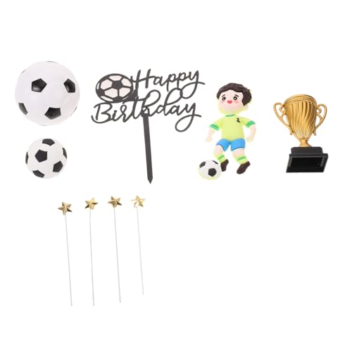 FIXOSHEE Fußball Geburtstagskuchen Deko Teilig Kunststoff Fußballspieler Figuren Abnehmbare Fußball Deko für Jungs Sportparty Kuchen Topper Stabil und Vielseitig für Feierlichkeiten FIXOSHEE Fußball Geburtstagskuchen Deko Teilig Kunststoff Fußballspieler Figuren Abnehmbare Fußball Deko für Jungs Sportparty Kuchen Topper Stabil und Vielseitig für Feierlichkeiten von FIXOSHEE