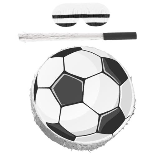 FIXOSHEE Fußball Pinata mit und Augenbinde Stabile Pappkarton Konstruktion für Süßigkeiten Aufhängeschlaufe für Kindergeburtstags Fußballparty FIXOSHEE Fußball Pinata mit und Augenbinde Stabile Pappkarton Konstruktion für Süßigkeiten Aufhängeschlaufe für Kindergeburtstags Fußballparty von FIXOSHEE