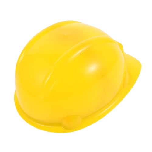 FIXOSHEE Gelber Feuerwehrhelm aus Kunststoff Sicherer Bauarbeiter Helm für Rollenspiele Verstellbar Kindgerecht für Kostüme Halloween und Themenpartys Authentisches und Feuerwehrkostüm von FIXOSHEE