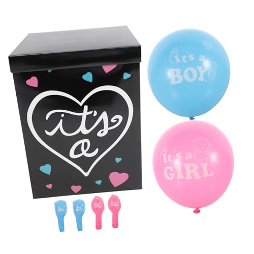 FIXOSHEE Gender Reveal Box Shower mit Blauen und Pinken Ballons Papierbox Kreative Babyparty Deko für Jungen oder Mädchen Einfache Montage Geschenk Dekorationsbox FIXOSHEE Gender Reveal Box Shower mit Blauen und Pinken Ballons Papierbox Kreative Babyparty Deko für Jungen oder Mädchen Einfache Montage Geschenk Dekorationsbox von FIXOSHEE