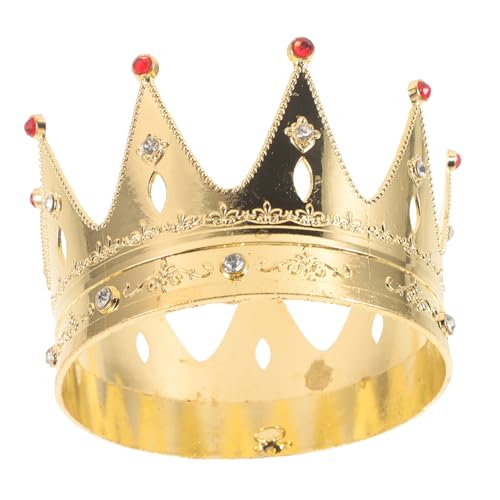 FIXOSHEE Goldfarbene Kindergeburtstags Krone mit Funkelnden Schmucksteinen Leichtes und Sicheres Party Haar Accessoire für Mädchen für Fotos und Besondere Anlässe von FIXOSHEE