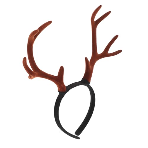 FIXOSHEE Großes Flockiges Rentiergeweih Haarreif Realistische Cosplay Hirschgeweih Kopfschmuck Verstellbar für Weihnachten Halloween Karneval Party Zubehör FIXOSHEE Großes Flockiges Rentiergeweih Haarreif Realistische Cosplay Hirschgeweih Kopfschmuck Verstellbar für Weihnachten Halloween Karneval Party Zubehör von FIXOSHEE