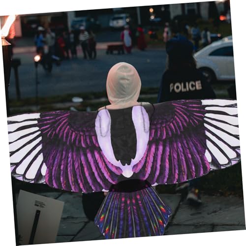 FIXOSHEE Halloween Adlerflügel Kostüm für Jungen Mädchen Kreative Fotorequisite Farbenfrohes Party und Cosplay Accessoire Langlebig und Detailreich Gestaltet von FIXOSHEE