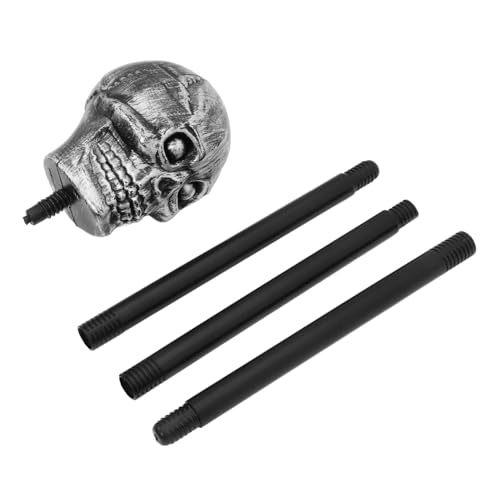 FIXOSHEE Halloween Gehstock mit Ergonomischem Griff Langlebiger Abs-knochenkopf-stab für Cosplay und Party Dekoratives Kostümaccessoire für Halloween-festlichkeiten von FIXOSHEE