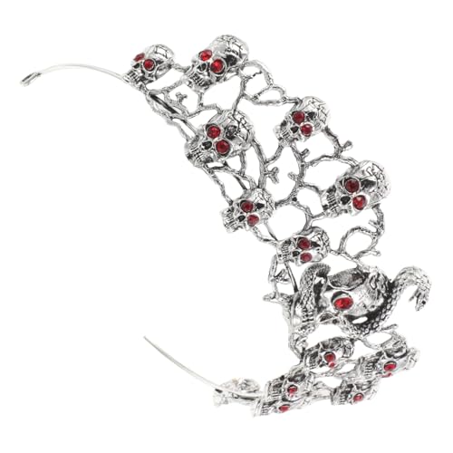 FIXOSHEE Halloween Gothic Totenkopf Tiara aus Stabiler Legierung mit Funkelnden Strasssteinen Detaillierte Handwerkskunst Retro-stil Haarreif für Halloween Party Festival und Festliche FIXOSHEE Halloween Gothic Totenkopf Tiara aus Stabiler Legierung mit Funkelnden Strasssteinen Detaillierte Handwerkskunst Retro-stil Haarreif für Halloween Party Festival und Festliche von FIXOSHEE