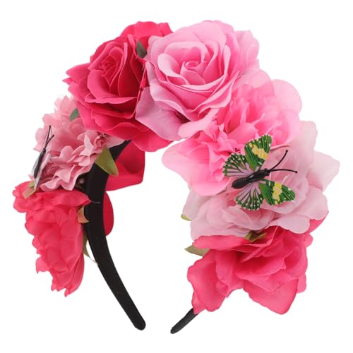 FIXOSHEE Halloween Haarreif mit Floraler Krone und Schmetterlings Design Mexikanisches Day Of The Dead Kopfstück Leichtes Party Accessoire für Damen Vielseitig Einsetzbar bei Halloween und FIXOSHEE Halloween Haarreif mit Floraler Krone und Schmetterlings Design Mexikanisches Day Of The Dead Kopfstück Leichtes Party Accessoire für Damen Vielseitig Einsetzbar bei Halloween und von FIXOSHEE