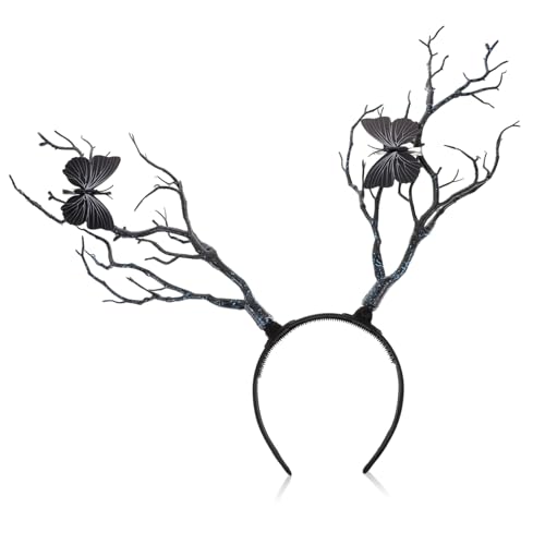 FIXOSHEE Halloween Haarschmuck Geweih Stirnband aus Langlebigem Silikon Handgefertigtes Baumzweig Design Komfortabel und Kratzfrei für Party Karneval und Bühnenauftritte FIXOSHEE Halloween Haarschmuck Geweih Stirnband aus Langlebigem Silikon Handgefertigtes Baumzweig Design Komfortabel und Kratzfrei für Party Karneval und Bühnenauftritte von FIXOSHEE