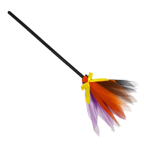FIXOSHEE Halloween Hexenbesen Cosplay Kostüm Requisit Abnehmbarer Besenstiel Bunter Spießbesen für Partydeko und Hexen Accessoires für Gruselige Halloween Veranstaltung FIXOSHEE Halloween Hexenbesen Cosplay Kostüm Requisit Abnehmbarer Besenstiel Bunter Spießbesen für Partydeko und Hexen Accessoires für Gruselige Halloween Veranstaltung von FIXOSHEE