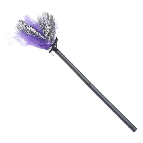 FIXOSHEE Halloween Hexenbesen Dekoration mit Violettem Design Leichter Zauberbesen für Erwachsene für Halloween Party Fasching Cosplay und Gruselige Feststimmung FIXOSHEE Halloween Hexenbesen Dekoration mit Violettem Design Leichter Zauberbesen für Erwachsene für Halloween Party Fasching Cosplay und Gruselige Feststimmung von FIXOSHEE