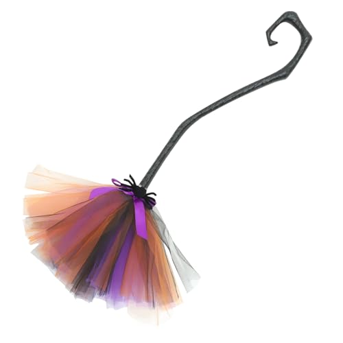 FIXOSHEE Halloween Hexenbesen Requisit Leicht Tragbar Halloween Party Deko Cosplay Zubehör für Hexenkostüm und Festlichkeiten FIXOSHEE Halloween Hexenbesen Requisit Leicht Tragbar Halloween Party Deko Cosplay Zubehör für Hexenkostüm und Festlichkeiten von FIXOSHEE