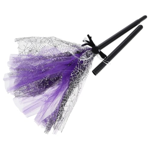 FIXOSHEE Halloween Hexenbesen Verstellbar Abnehmbar Violett Zauberbesen Cosplay Zubehör für Damen Herren Halloween Kostümparty Bühnenauftritt FIXOSHEE Halloween Hexenbesen Verstellbar Abnehmbar Violett Zauberbesen Cosplay Zubehör für Damen Herren Halloween Kostümparty Bühnenauftritt von FIXOSHEE