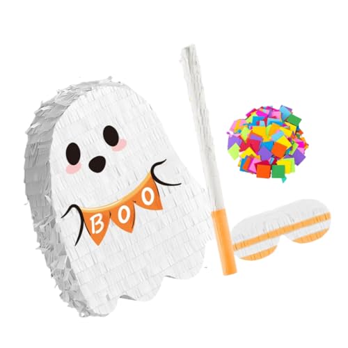 FIXOSHEE Halloween Pinata mit Hängendem Geisterdesign Stabile Candy Füllung Interaktives Partyspielzeug für Halloween Deko Indoor und Outdoor für Mexikanische Fiesta und Feiern FIXOSHEE Halloween Pinata mit Hängendem Geisterdesign Stabile Candy Füllung Interaktives Partyspielzeug für Halloween Deko Indoor und Outdoor für Mexikanische Fiesta und Feiern von FIXOSHEE