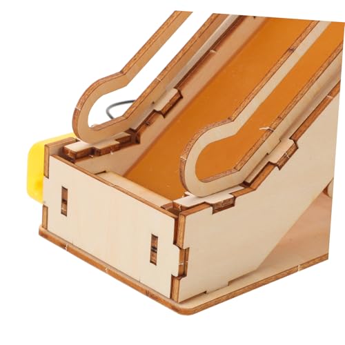 FIXOSHEE Holz Elektro Fahrstuhl Bausatz Stem Wissenschaftsspielzeug Elektrisches DIY Modell für Interaktives Lernset aus Natürlichem Holz Pädagogisches Experimentier und Technikspielzeug von FIXOSHEE