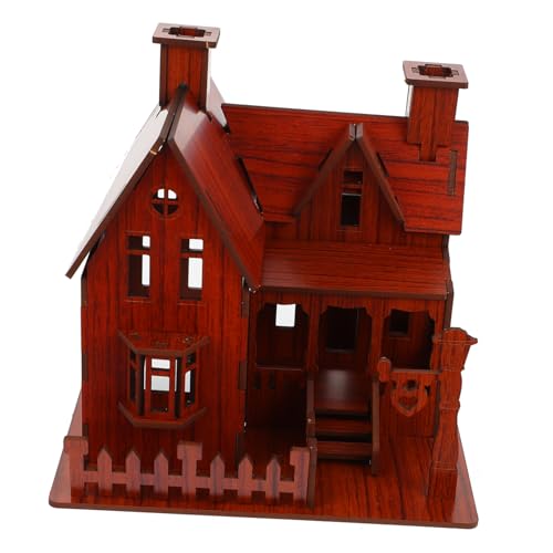 FIXOSHEE Holz Puzzle Haus Modell Bausatz DIY Kreatives Holzspielzeug für Erwachsene Lebensechtes Puzzle ohne Kleber Pädagogisches für Geburtstag und Weihnachten von FIXOSHEE