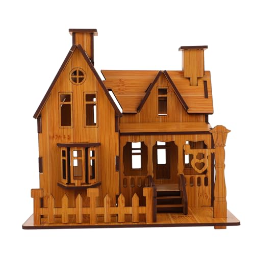 FIXOSHEE Holz Puzzle Haus Modell DIY Bausatz Lernspielzeug Umweltfreundlich Sicher Kreativitätsfördernd Ohne Werkzeug Ab Jahren von FIXOSHEE