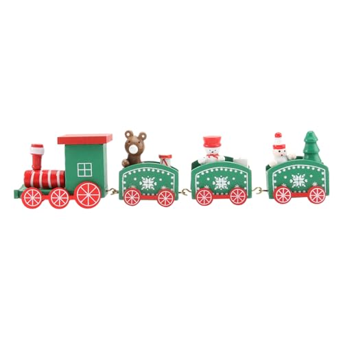 FIXOSHEE Holz Zug Ornament Cake Adornment Party Supply Liebevoll Gestaltete Holzfigur für Geburtstags und Weihnachtstorten Sichere Dekoration für Tisch Regal und Innenräume von FIXOSHEE