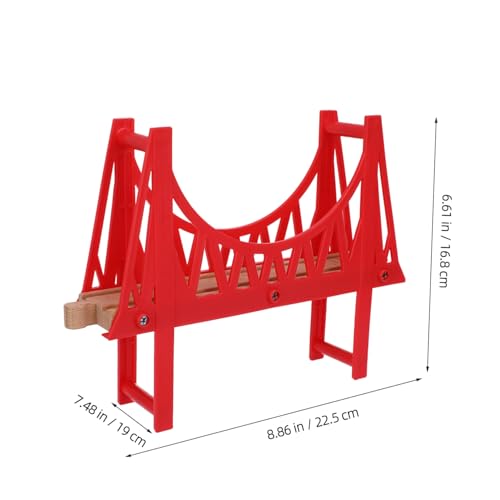 FIXOSHEE Holzeisenbahn Doppelstock brücke zum Selberbauen Abnehmbar Kompatibel mit Holzschienen Kreatives Spielset für Einfache Montage Fördert Fantasie und Spielspaß FIXOSHEE Holzeisenbahn Doppelstock brücke zum Selberbauen Abnehmbar Kompatibel mit Holzschienen Kreatives Spielset für Einfache Montage Fördert Fantasie und Spielspaß von FIXOSHEE