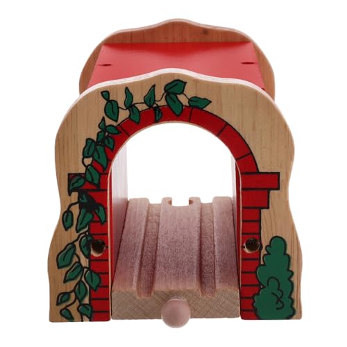 FIXOSHEE Holzeisenbahn Tunnel Zubehör Holz Zugspielzeug Expansion Sicheres Spiel für Zuhause und Kindergarten Fördert Kreativität und Eltern Junge Mädchen interaktion von FIXOSHEE